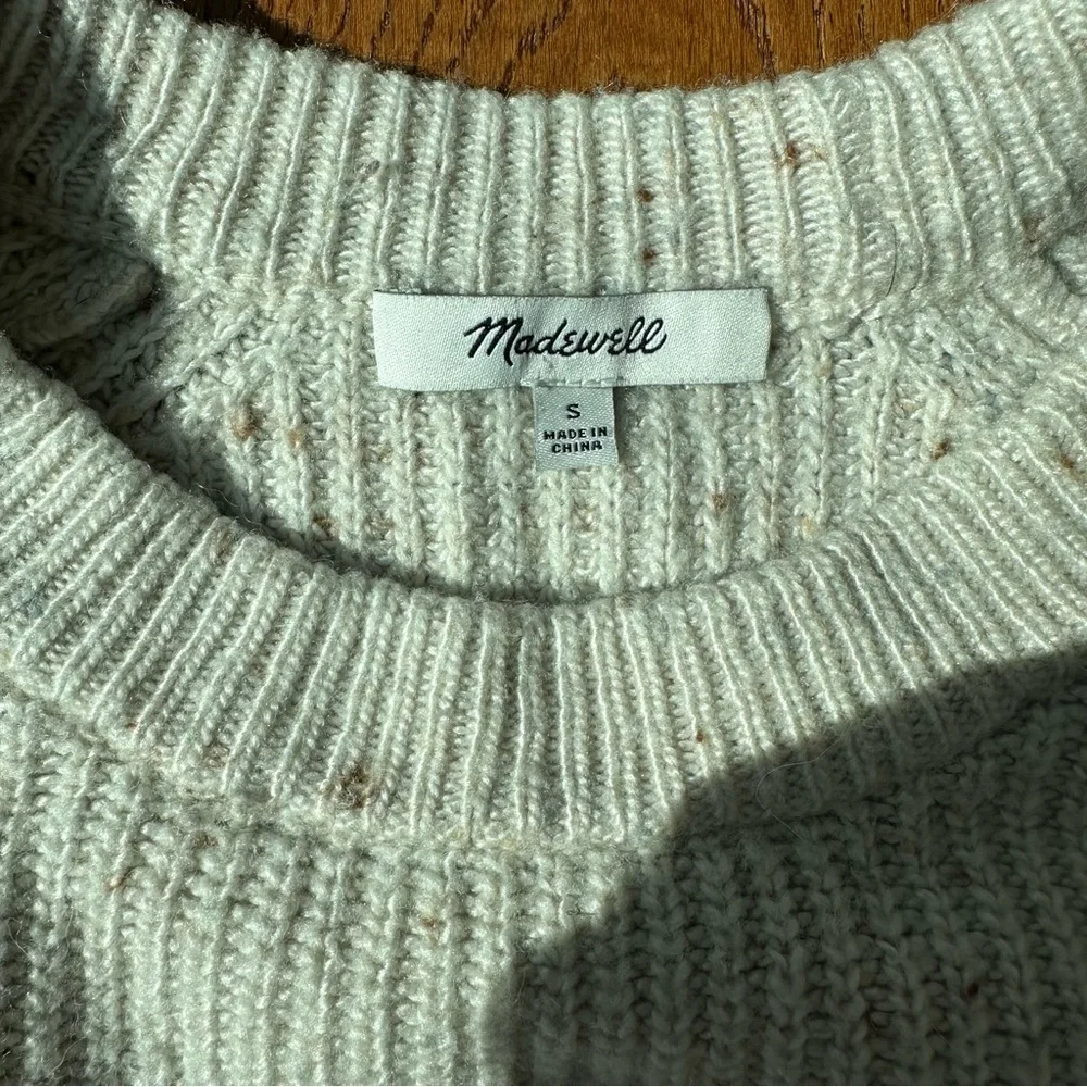 Madewell Speckled Ribbed Sweater Dress | Small - Picture 10 of 12